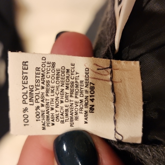 Charcoal Grey Flannel Skirt - Picture 5 of 5